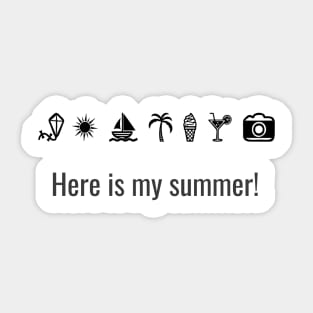 Summer print Sticker